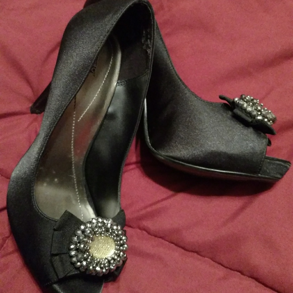 black heels